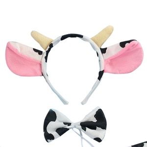 COW EARS COSTUME HALLOWEEN HEADBAND